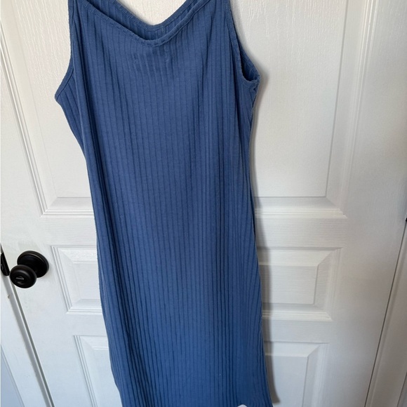 Say What Blue Strappy Midi Dress - Picture 6 of 9
